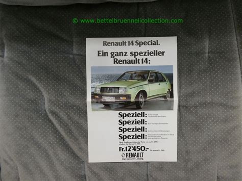 Renault R Special Prospekt Deutsch Kaufen Auf Ricardo