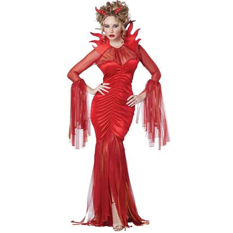 Costumes Sexy De Vampire Maléfique Rouge Pour Femme Adulte Déguisement