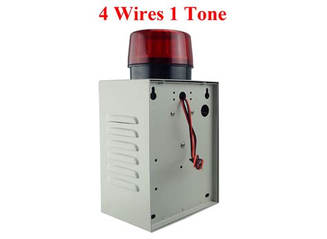 Alarm System Strobe Siren With Flashing Light Audible And Visual Alarm