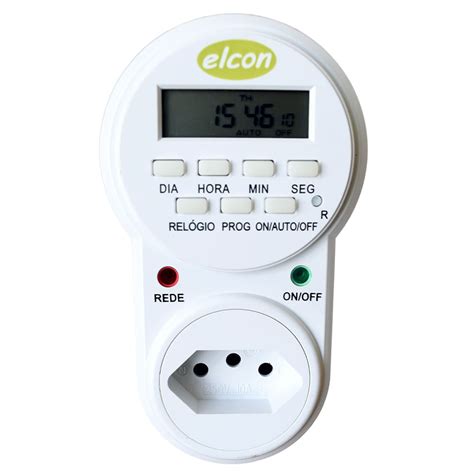 Timer Temporizador Digital De Tomada Bivolt TE 30 Elcon