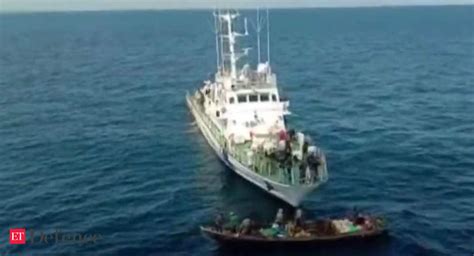 Watch Indian Coast Guard Apprehends Suspicious Boat Near Andaman