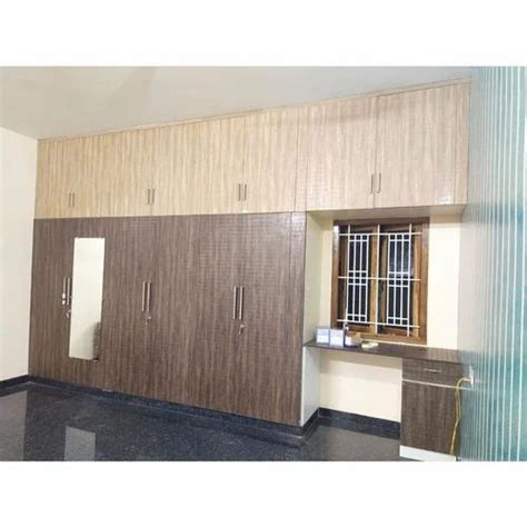 Plywood Brown Wooden Bedroom Wardrobe For Home At Rs Sq Ft In