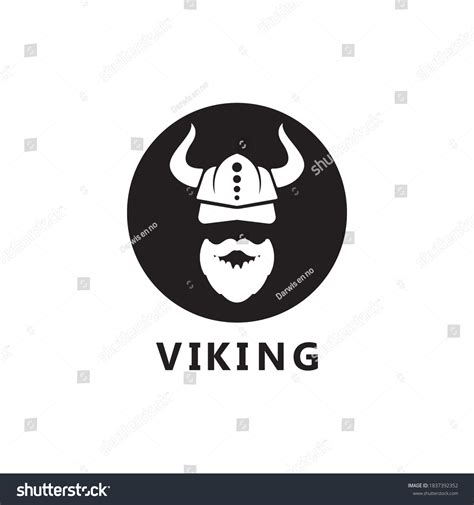 Viking Head Logo And Symbol Vector Royalty Free Stock Vector