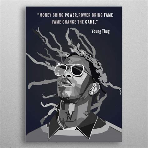 Young Thug Wpap Pop Art Poster Picture Metal Print Paint By Nguyen