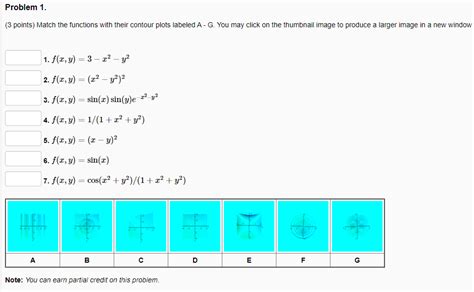 Solved Problem 1 3 Points Match The Functions With Their