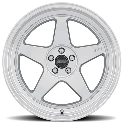 19 Staggered ESR Wheels CR5 Hyper Silver JDM Style Rims ESR118 4