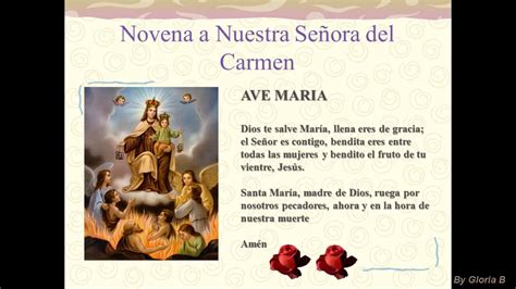 Novena A Nuestra Señora Del Carmen Dia 1 Youtube