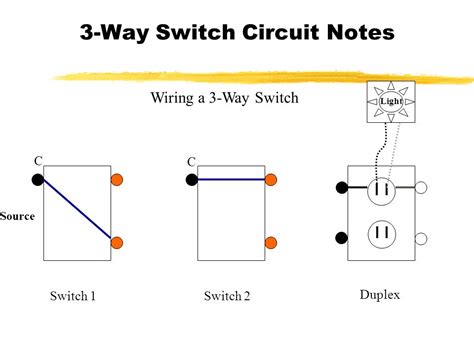 How To Connect 3 Way Switch Circuit Wiring Work