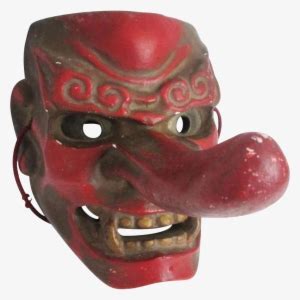 Japanese Vintage Konoha Yamabushi Tengu 天狗 Mask Of - Tengu Mask ...