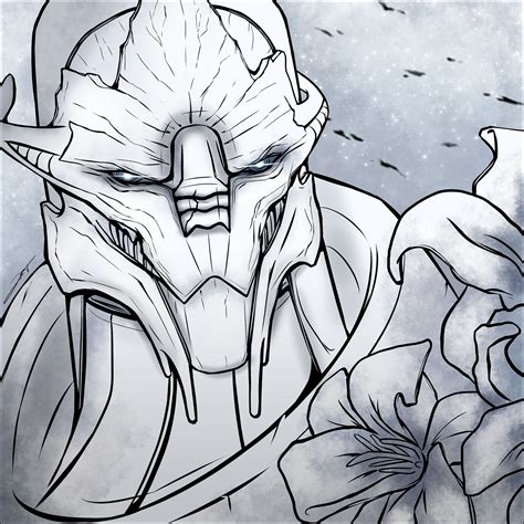 ArtStation - [Mass Effect] Saren - quick sketch