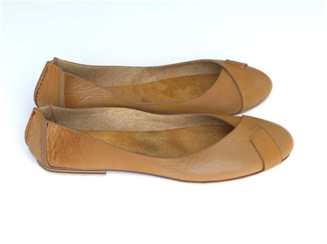 Nude Leather Flats 3d Model
