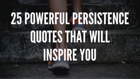 Powerful Persistence Quotes That Will Inspire You Persistence