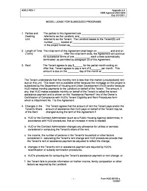 Fillable Online Ndhfa Appendix E Applying The Model Lease A For