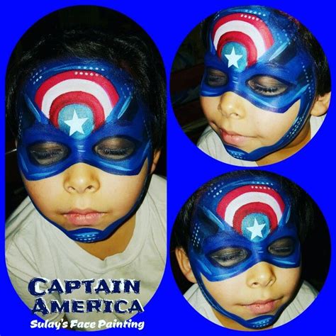 Captain America Face Painting Visit To Grab An Amazing Super Hero