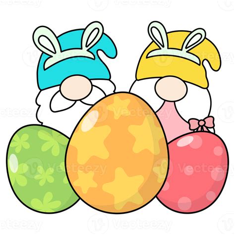 Gnomes Easter Filled Clipart 12376015 PNG