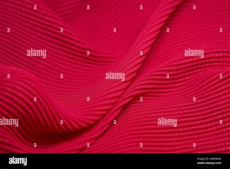 Pink Fabric Background Pink Cloth Waves Background Texture Pink