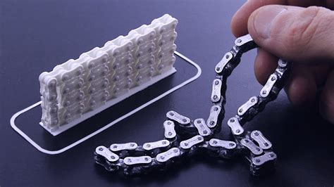 D Printing Working Chain As One Object Soft Tires From Scratch For