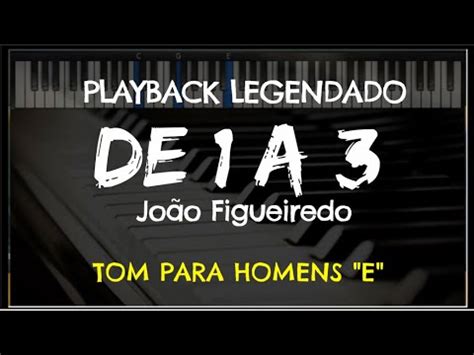 De A Playback Legendado No Piano Tom Masculino E Jo O