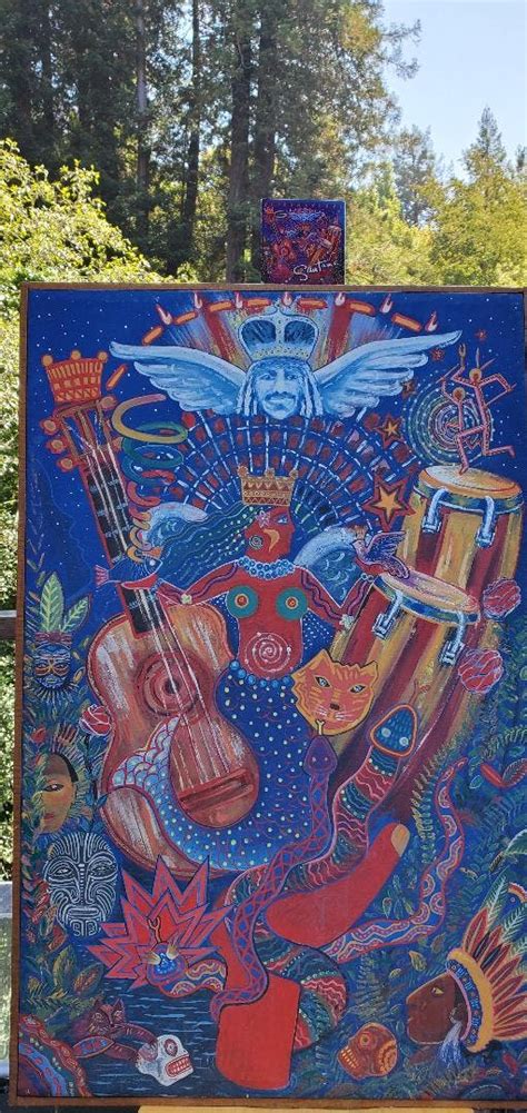 Original painting, a tribute to Santana Supernatural cover art. One of ...