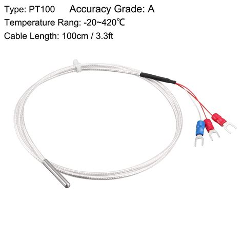 Rtd Pt100 Ohm Sensor Temperature Control Thermocouple 40 Off