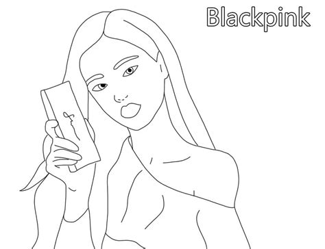 Coloriage Blackpink à imprimer sur ColoriageEnfant