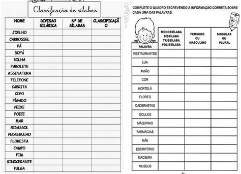 Classifica O Silabica Da Palavra Emilia Librain