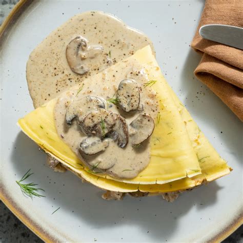 Chicken Mushroom Spinach Crêpes With Mushroom Sauce Recipe Magnolia