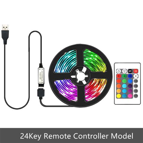 LED Strip RGB With 24 Key Remote Control SMD 5050 Color Variable TV