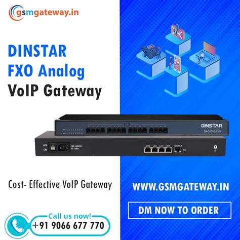 Dinstar Port Fxo Analog Fxo Voip Gateway Dag O Series