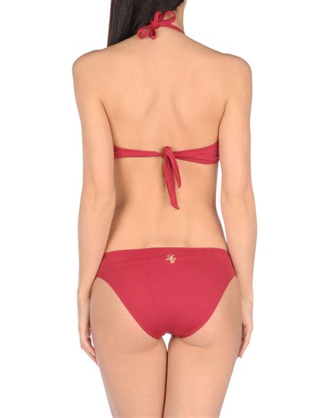 Les Copains Synthetic Bikini In Red Lyst