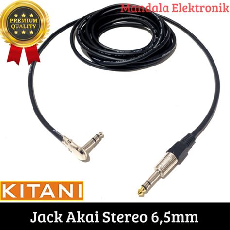 Jual Kabel Jack Akai Trs 6 5mm To Jack Akai Trs 6 5mm Stereo L 50cm