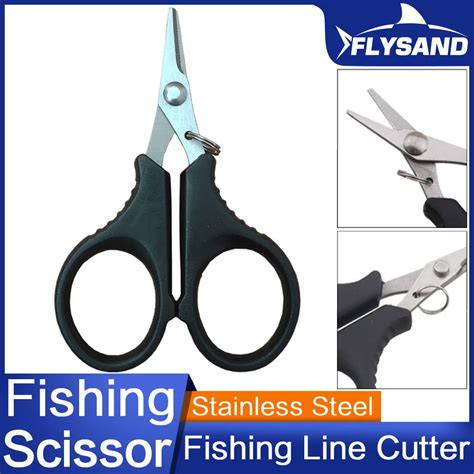 Flysand Fishing Scissors Stainless Steel Scissors For Fishing Cutter