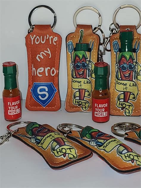 Hot Sauce Holder Keychain At Rachel Molloy Blog