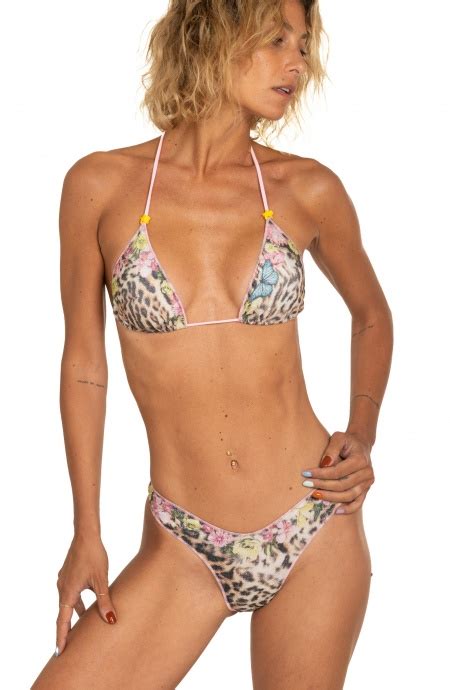 Bikini Triangolo Imbottito Poisson D Amour Intimo Le Rose