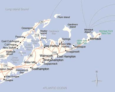 Map Of The Hamptons Ny - Maps Model Online