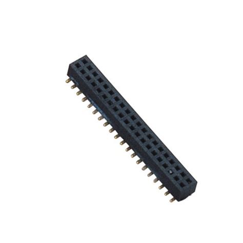 PA9T Pin Header 2 54 Right Angle Black Double Row Pin Header