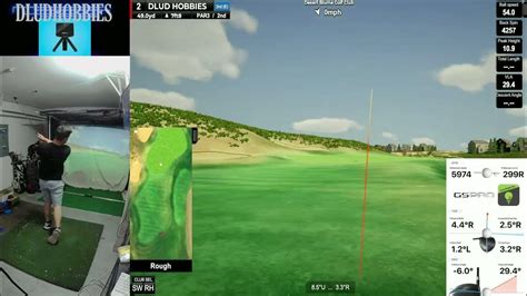 Desert Blume Golf Club Newcourse Gspro Golf Simulator Garmin R10 Full 18 Shots Only Youtube