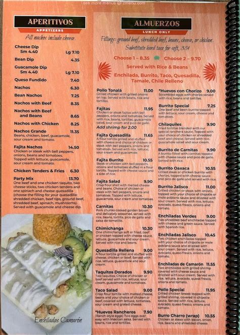 Online Menu Of Casa Agave Restaurant Greencastle Pennsylvania