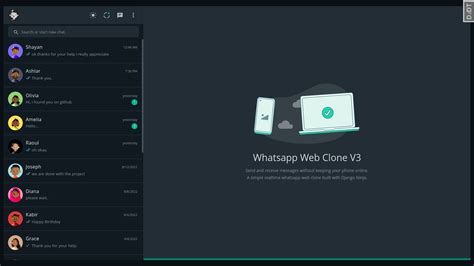 Github Kayprogrammer Whatsapp Web Clone V A Simple Realtime