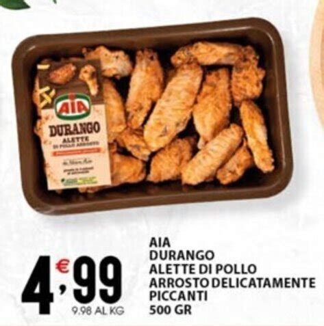 AIA DURANGO ALETTE DI POLLO ARROSTO DELICATAMENTE PICCANTI 500 GR