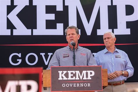 Pence Rallies With Kemp While Trump Goes Missing In Georgia The