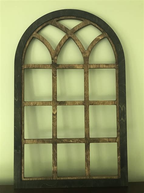 Two Tone Wood Arch Wooden Arched Window Frame Heirloom Etsy Wooden