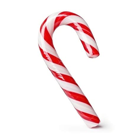 Premium Ai Image Christmas Candy Cane On White Background