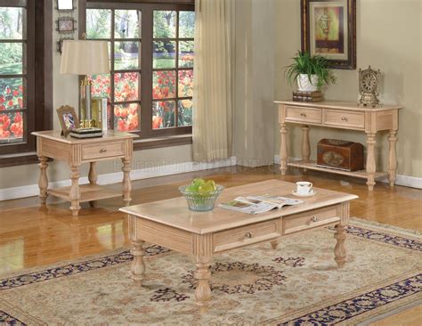 Shantoria Coffee Table 3pc Set 81585 In Washed White By Acme