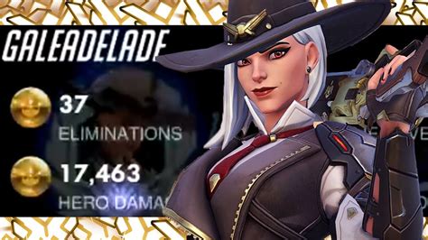 Gale Dominating As Ashe 37 Elims [ Overwatch Season 17 Top 500