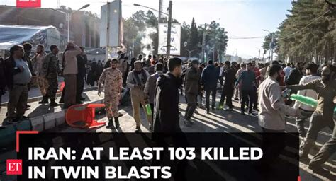 Iran Blast Iran At Least 103 Killed In Twin Blasts Near Grave Of Guards General Qasem