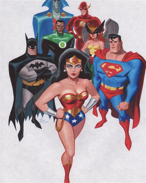 Artwork The Justice League By Bruce Timm The DCAU Is My Favorite DC