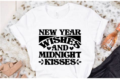 New Year Wishes And Midnight Kisses Graphic By Journey With Craft