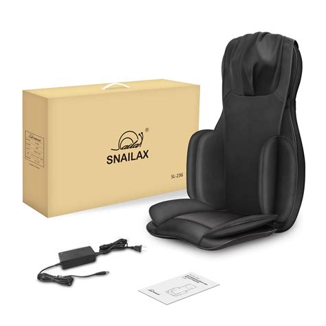 Snailax Full Body Massage Chair Pad Shiatsu Neck Back Massager With Heat And Compress 3d 4d