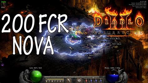 200 Fcr Nova Sorceress Diablo 2 Resurrected Youtube